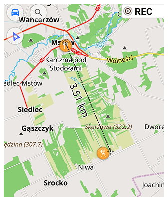 Distanza tramite tocco Android