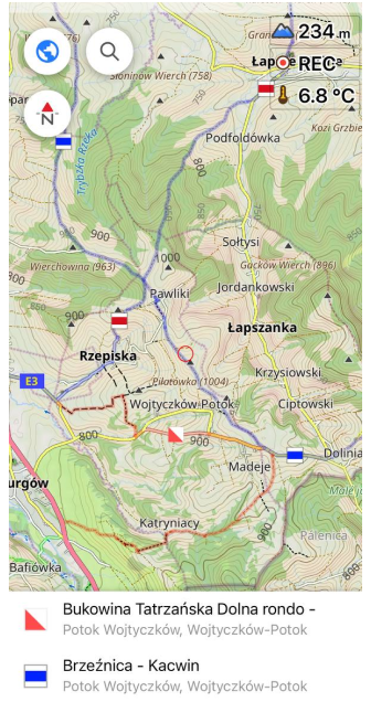 Routes op de grond
