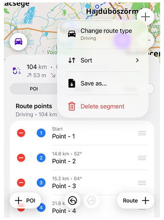 Plan a route ios