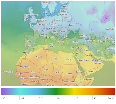 Temperatuurschema