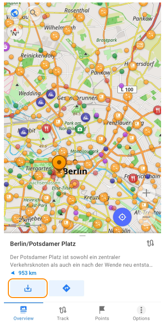 Reisgidsen punten menu