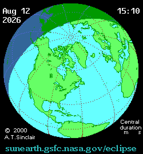 Solar eclipse August 12 2026