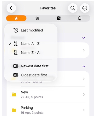 Ulubione iOS