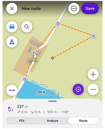 Planowanie trasy iOS
