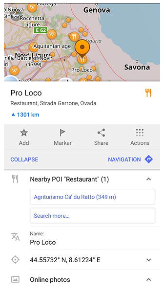 POI Próximo Android