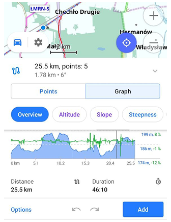 Planejar uma rota android