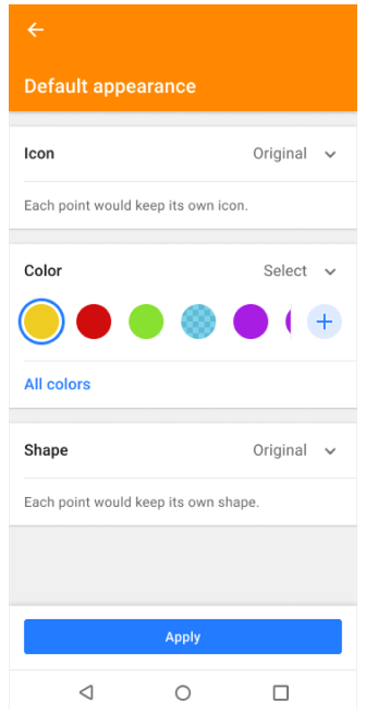 Favoriler klasör işlevleri android