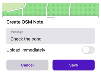 Дія Додати нотатку UI iOS