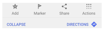 Меню дій Android