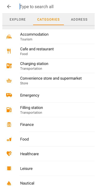 Пошук POI Android